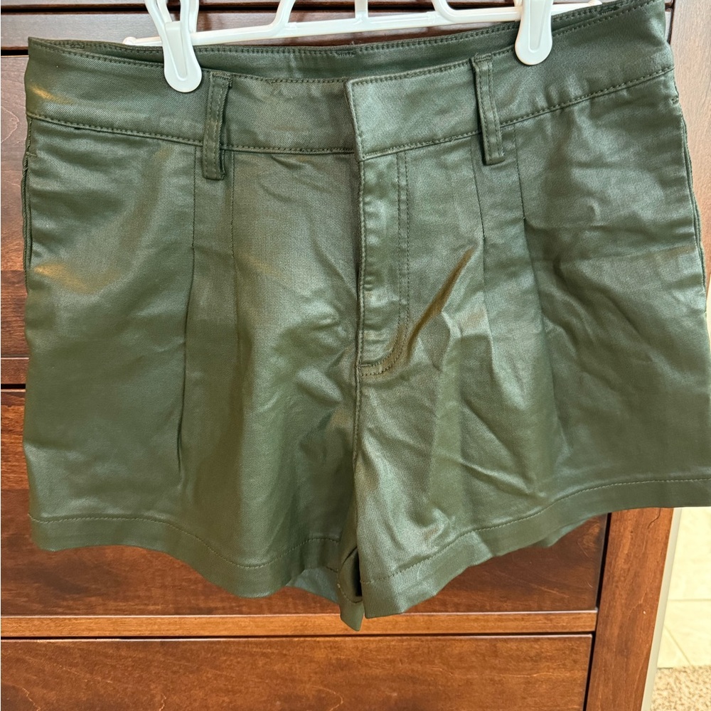 Kut from the Kloth - NWT! Willis pleated and coated high waist shorts